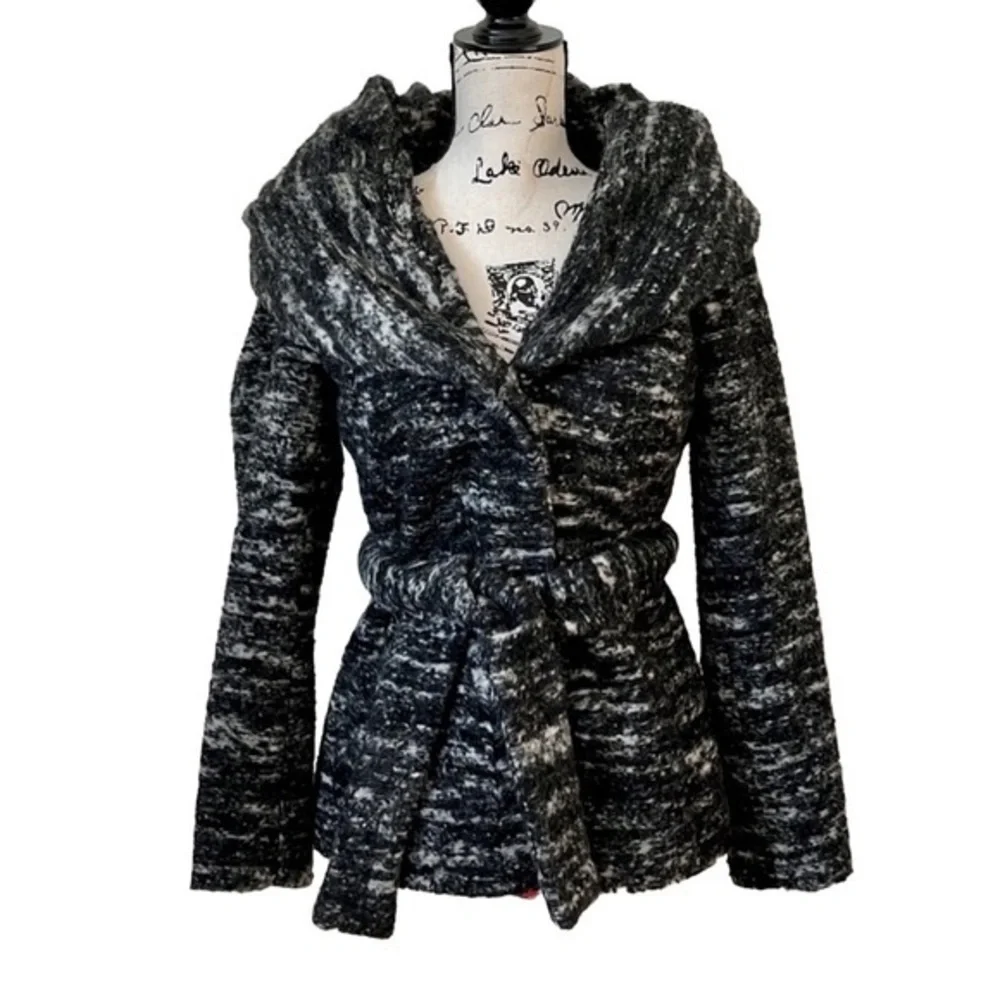 ZARA Wool & Mohair shawl collar jacket Sz Medium $149 - Picture 1 of 11